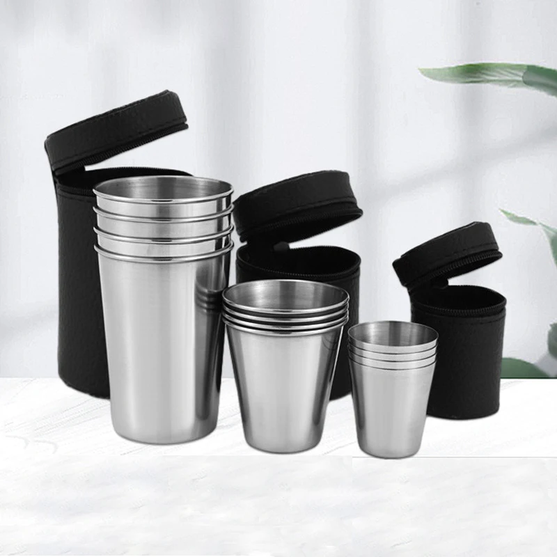 4 stuks, praktische reisbekers - Whisky Beer And Wine recensie en prijs