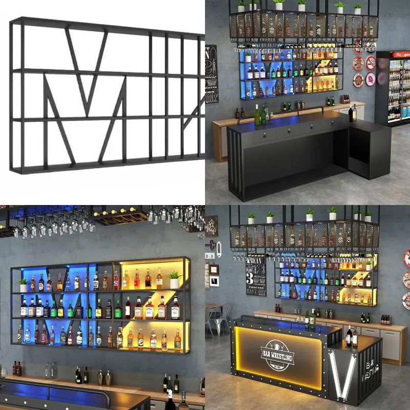 Wandgemonteerd smeedijzeren wi - Wine & Beer Guayaquil recensie en prijs